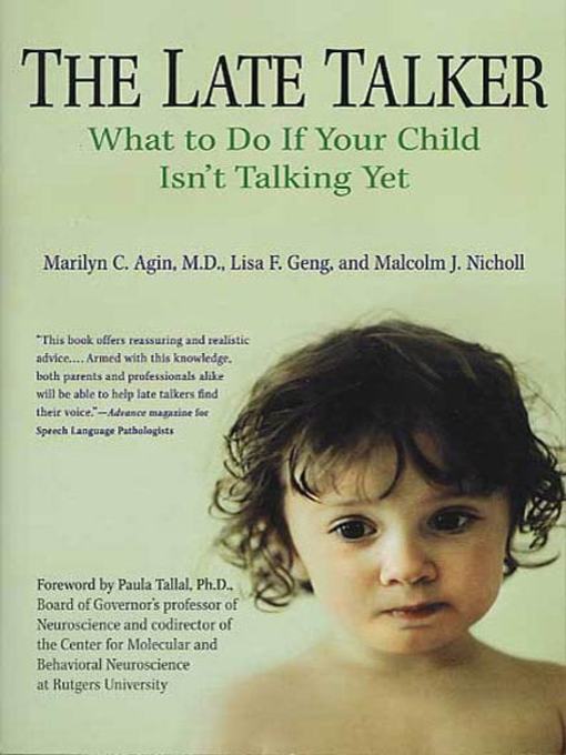 Title details for The Late Talker by Dr. Marilyn C. Agin - Wait list